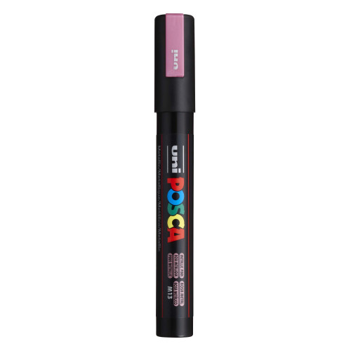 POSCA 5M Medium Bullet Tip 2.5mm Paint Marker-Metallic Pink - PC-5M-1H2RK