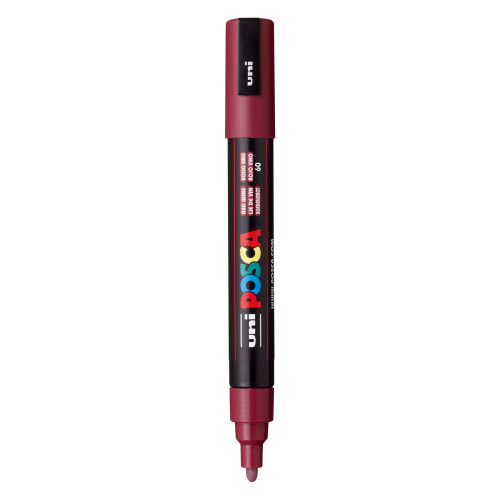 POSCA 5M Medium Bullet Tip 2.5mm Paint Marker-Red Wine - PC-5M-1H2RN - 4902778107485