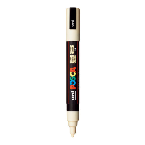 POSCA 5M Medium Bullet Tip 2.5mm Paint Marker-Ivory - PC-5M-1H2RP - 4902778107454
