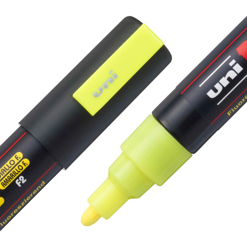 POSCA 5M Medium Bullet Tip 2.5mm Paint Marker-Flourescent Yellow - PC-5M-1H2SC POSCA 5M Medium Bullet Tip 2.5mm Paint Marker-Flourescent Yellow - PC-5M-1H2SC