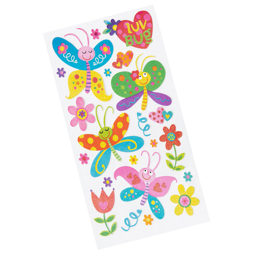 12 Pack - Sticko Themed Stickers-Love Bug - E5238123 - 015586792942
