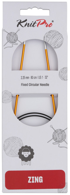 2 Pack KnitPro-Zing Fixed Circular Needles 32"-Size 1/2.25mm 5A002FWX-1GHBW - 8904086280641