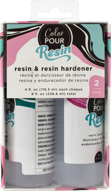 American Crafts Color Pour Resin & Hardener 2/Pkg-4oz Each - 359703 - 718813597036
