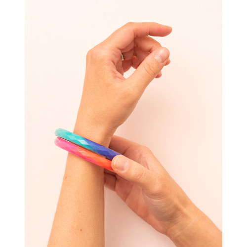 American Crafts Color Pour Resin Mold-Facet Bangle Bracelet - 356722 American Crafts Color Pour Resin Mold-Facet Bangle Bracelet - 356722