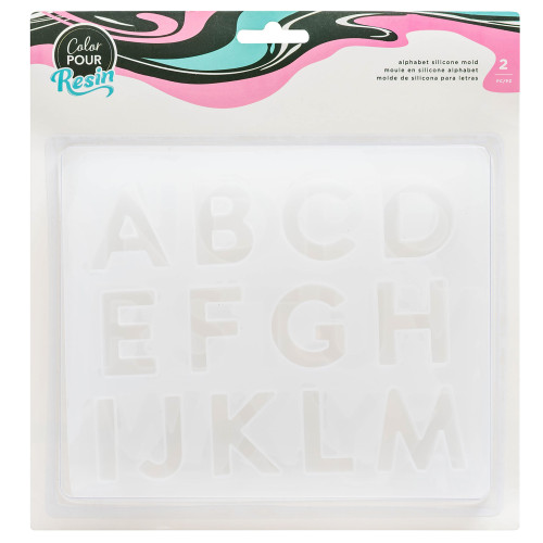 American Crafts Color Pour Resin Mold-Alphabet - 34001009 - 718813716970