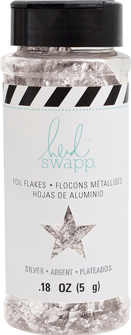 Heidi Swapp Foil Flakes .18oz-Silver - HS314131 - 718813141314
