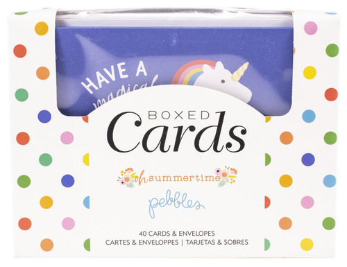 American Crafts A2 Cards W/Envelopes (4.375"X5.75") 40/Box-Oh Summertime - 734095 - 646247340952