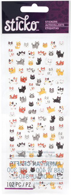 Sticko Tiny Stickers-Cat - 86TS-75 - 015586000757