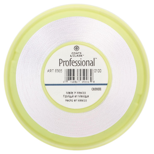 Coats Professional Machine Embroidery Thread 4000yd-White - 6965-0100