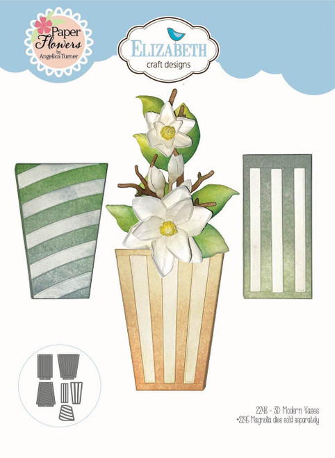 Elizabeth Craft Metal Dies-3D Modern Vases - 5A0031FM-1H31F