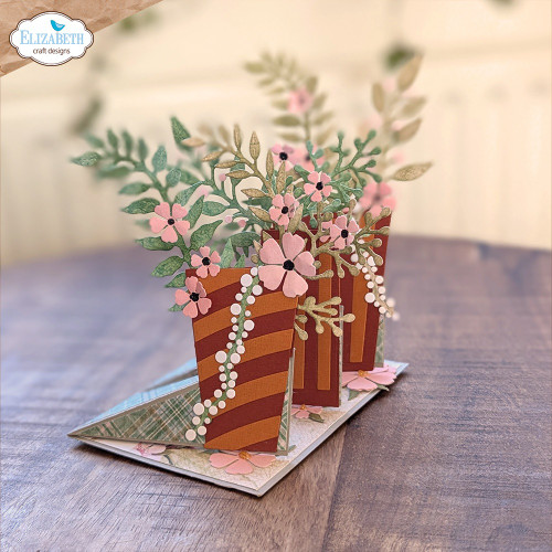 Elizabeth Craft Metal Dies-3D Modern Vases - 5A0031FM-1H31F