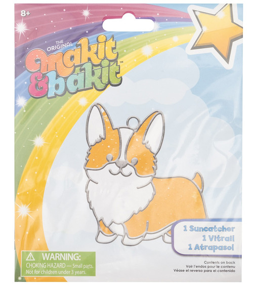 3 Pack - Colorbok Makit & Bakit Suncatcher Kit-Corgi - 5A002V16-1GWNV - 765468059778