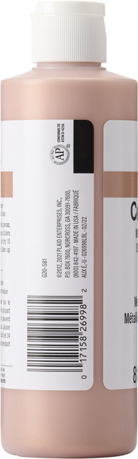 3 Pack - Delta Ceramcoat Metallic Acrylic Paint 8oz-Pink Gold - 2800M-1H0PN 3 Pack - Delta Ceramcoat Metallic Acrylic Paint 8oz-Pink Gold - 2800M-1H0PN
