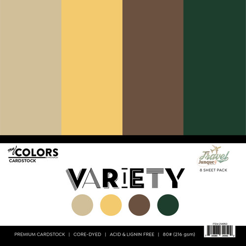 2 Pack - PhotoPlay Cardstock Variety Pack 8/Pkg-Travel Junque - 5A0030TR-1H29S - 709388349502