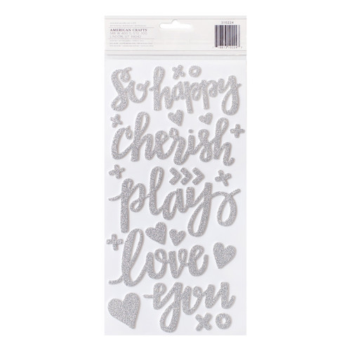 3 Pack - Fancy Free Thickers Alpha Stickers 5.5"X11" 2/Pkg-Fancy/Glittered Foam - 310224 3 Pack - Fancy Free Thickers Alpha Stickers 5.5"X11" 2/Pkg-Fancy/Glittered Foam - 310224
