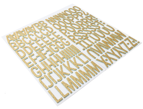 3 Pack - Sunshine & Good Times Thickers Stickers 5.5"X11" 117/Pkg-Shine On Alpha/Gold Glittered Foam - 345714