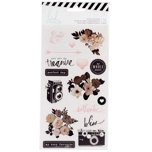 3 Pack - Heidi Swapp Magnolia Jane Clear Stickers- - HS313617 - 718813136174