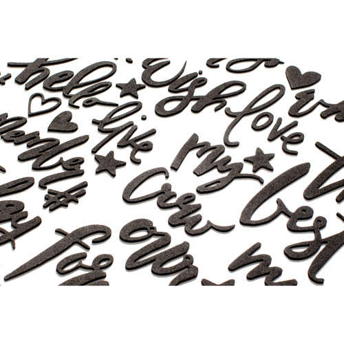 3 Pack - Dear Lizzy Documentary Thickers Phrase Stickers 5.5x11 2/Pkg-Snapshots/Black Foam - 340199