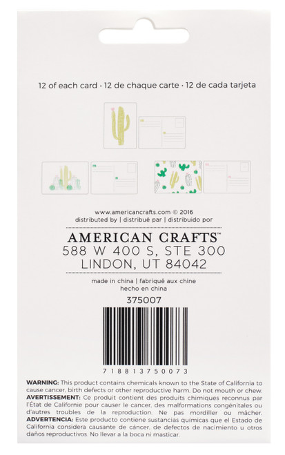 3 Pack - American Crafts Memory Planner Inserts-Small Postcards, 3.5"X6" - 375007