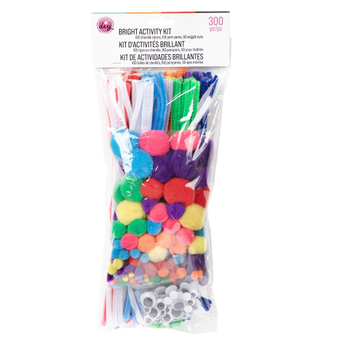 3 Pack - CousinDIY Jumbo Chenille Stems Craft Pack 300/PKG-Bright - 5A002LT2-1GNH2 - 191648179927