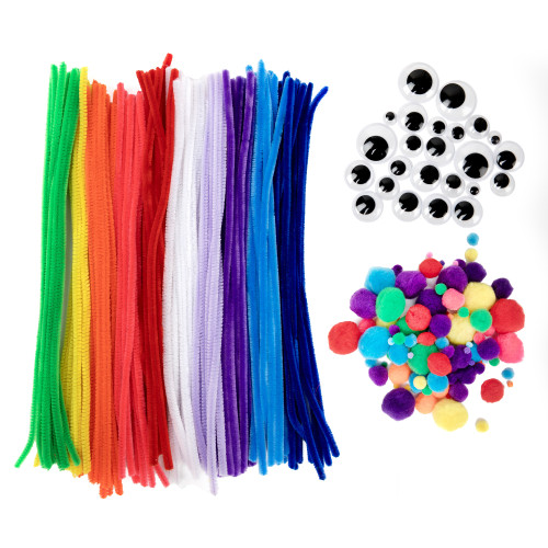 3 Pack - CousinDIY Jumbo Chenille Stems Craft Pack 300/PKG-Bright - 5A002LT2-1GNH2