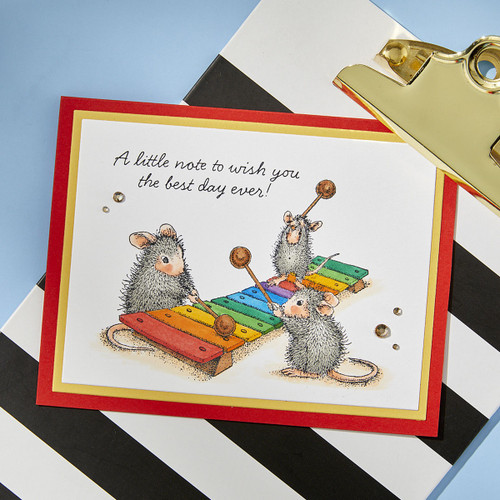 House Mouse Cling Rubber Stamp-Music To my Ears, Rare Bloom - 5A0031SX-1H3GQ House Mouse Cling Rubber Stamp-Music To my Ears, Rare Bloom - 5A0031SX-1H3GQ