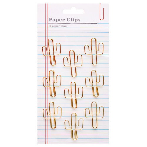 3 Pack - American Crafts Paper Clips 6/Pkg-Jumbo Cactus - 5A002NLV-1GPTR - 718813554503