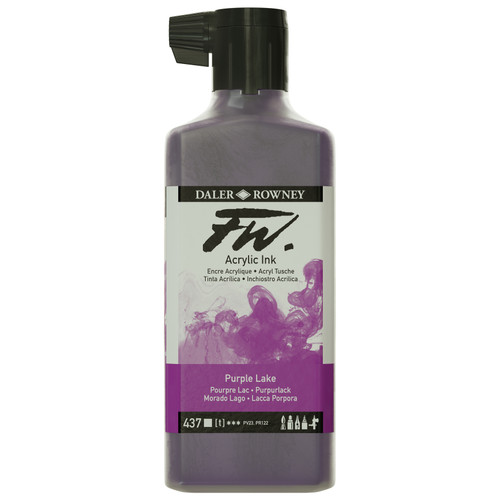 FW Acrylic Artists Ink 180ml-Purple Lake - 5A002YT2-1GZZ1 - 5011386119830