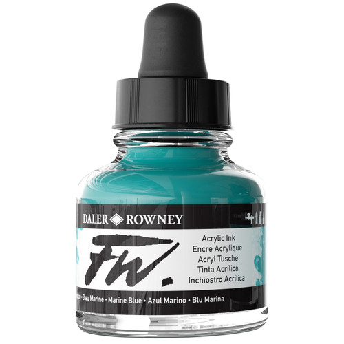 FW Acrylic Artists Ink 1oz-Marine Blue - 5A002YRG-1GZZG