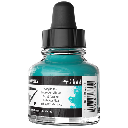 FW Acrylic Artists Ink 1oz-Marine Blue - 5A002YRG-1GZZG FW Acrylic Artists Ink 1oz-Marine Blue - 5A002YRG-1GZZG