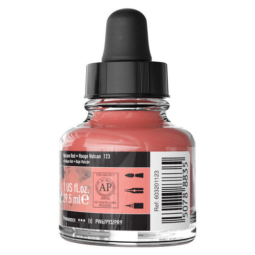 FW Pearlescent Liquid Acrylic Paint 1oz-Volcano Red - 5A002YSS-1GZZK FW Pearlescent Liquid Acrylic Paint 1oz-Volcano Red - 5A002YSS-1GZZK