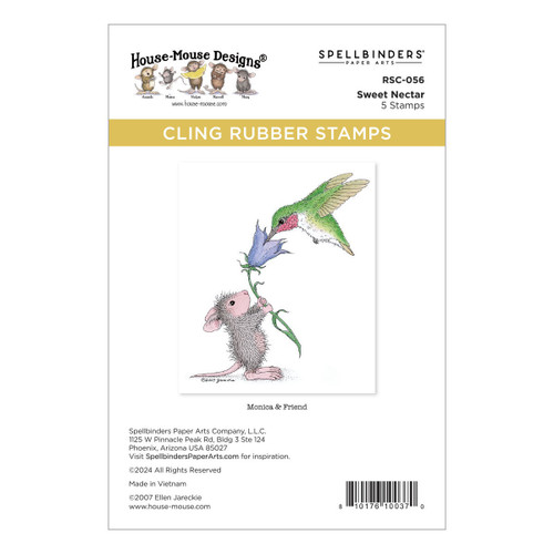 House Mouse Cling Rubber Stamp-Sweet Nectar, Rare Bloom - 5A0031VK-1H3FM - 810176100370 House Mouse Cling Rubber Stamp-Sweet Nectar, Rare Bloom - 5A0031VK-1H3FM - 810176100370