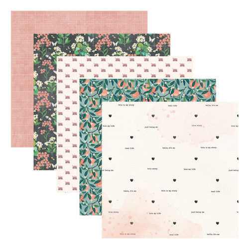 Spellbinders Designer Paper Pack 12"X12" From Rosie's Studio-Hello It's Me - 5A0031TX-1H3FN - 9420041688332