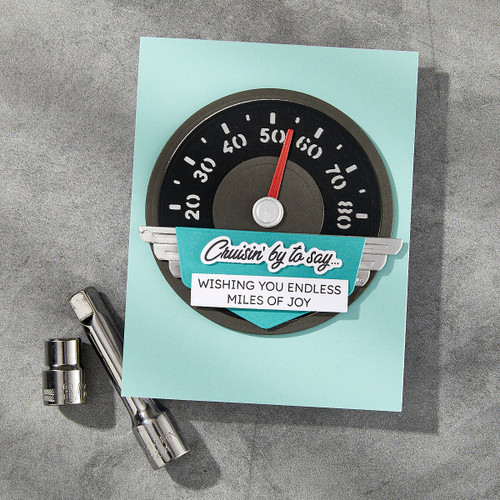 Spellbinders Etched Dies By Mindy Eggen-Speedometer, Classic Road Legends - 5A0031V3-1H3FR