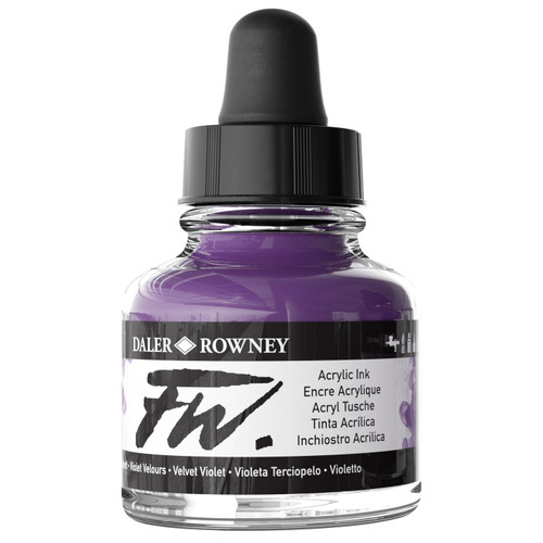 FW Acrylic Artists Ink 1oz-Velvet Violet - 5A002YRG-1GZZX