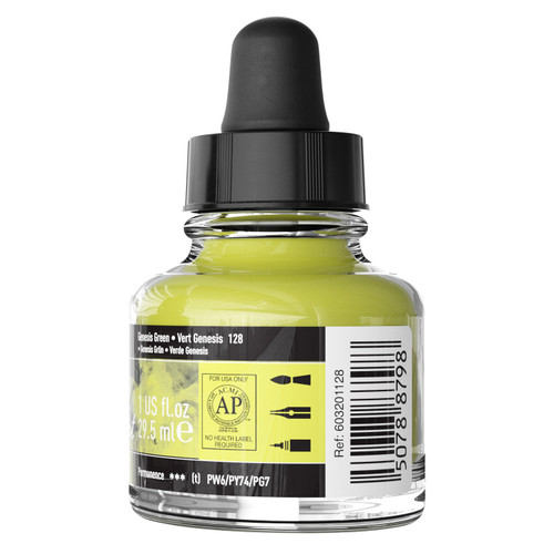 FW Pearlescent Liquid Acrylic Paint 1oz-Genesis Green - 5A002YSS-1GZZV