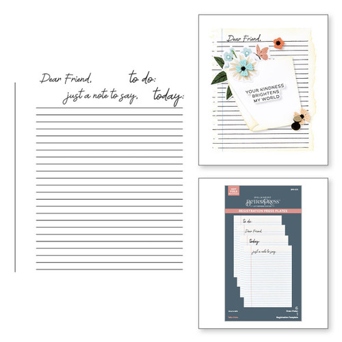 Spellbinders Registration Press Plates-Take Note - 5A0031TZ-1H3FF