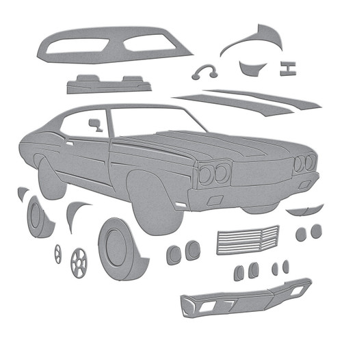 Spellbinders Etched Dies By Mindy Eggen-Muscle Car, Classic Road Legends - 5A0031T0-1H3FG