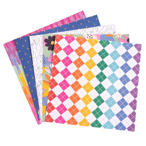 3 Pack - Damask Love Paper Pad 12"X12" 48/Pkg-Girl Power - 5A002PGD-1GQWS