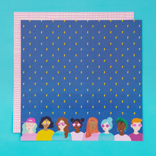 3 Pack - Damask Love Paper Pad 12"X12" 48/Pkg-Girl Power - 5A002PGD-1GQWS