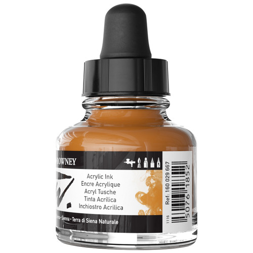FW Acrylic Artists Ink 1oz-Raw Sienna - 5A002YRG-1H008 FW Acrylic Artists Ink 1oz-Raw Sienna - 5A002YRG-1H008