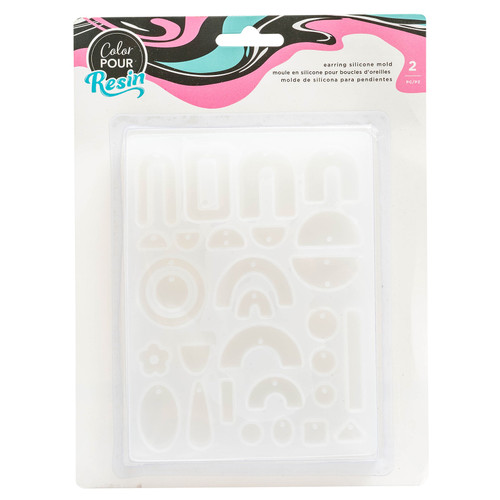 3 Pack AC Color Pour Resin Mold 2/Pkg-Earrings 5A002P1M-1GQCW - 718813529051