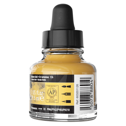 FW Pearlescent Liquid Acrylic Paint 1oz-Autumn Gold - 5A002YSS-1H00D FW Pearlescent Liquid Acrylic Paint 1oz-Autumn Gold - 5A002YSS-1H00D