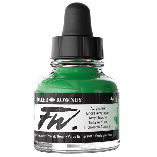 FW Acrylic Artists Ink 1oz-Emerald Green - 5A002YRG-1H00F FW Acrylic Artists Ink 1oz-Emerald Green - 5A002YRG-1H00F