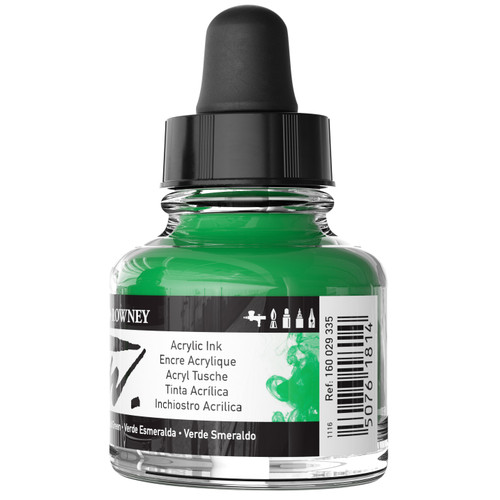 FW Acrylic Artists Ink 1oz-Emerald Green - 5A002YRG-1H00F FW Acrylic Artists Ink 1oz-Emerald Green - 5A002YRG-1H00F