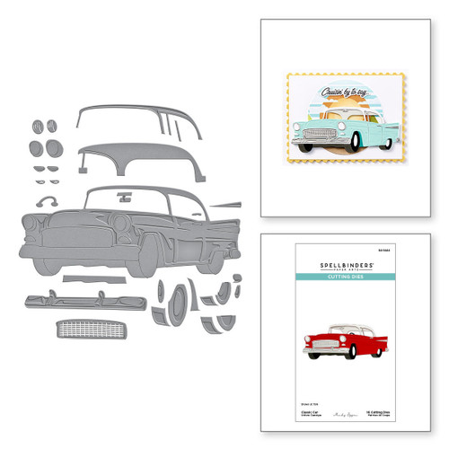 Spellbinders Etched Dies By Mindy Eggen-Classic Car, Classic Road Legends - 5A0031V7-1H3G1