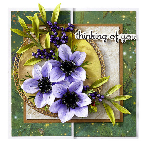 Spellbinders Etched Dies By Susan Tierney-Cockburn-Anemone, Summer Solstice Garden - 5A0031SW-1H3G4