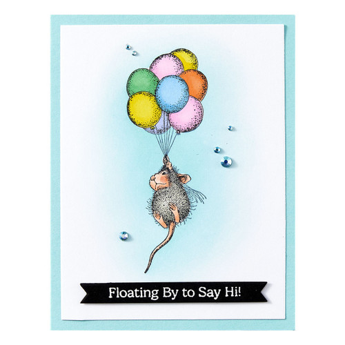 House Mouse Cling Rubber Stamp-Up, Up And Away, Rare Bloom - 5A0031T8-1H3G6 House Mouse Cling Rubber Stamp-Up, Up And Away, Rare Bloom - 5A0031T8-1H3G6