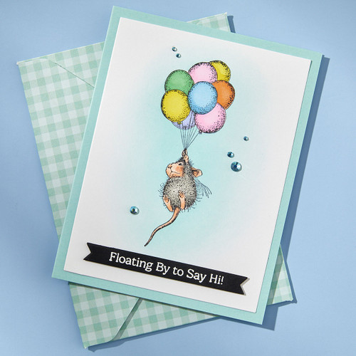 House Mouse Cling Rubber Stamp-Up, Up And Away, Rare Bloom - 5A0031T8-1H3G6 House Mouse Cling Rubber Stamp-Up, Up And Away, Rare Bloom - 5A0031T8-1H3G6