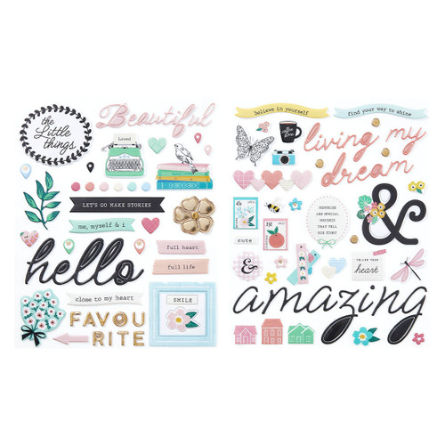 Spellbinders Puffy Stickers From Rosie's Studio-Hello It's Me - 5A0031TQ-1H3G7 - 9420041688394 Spellbinders Puffy Stickers From Rosie's Studio-Hello It's Me - 5A0031TQ-1H3G7 - 9420041688394